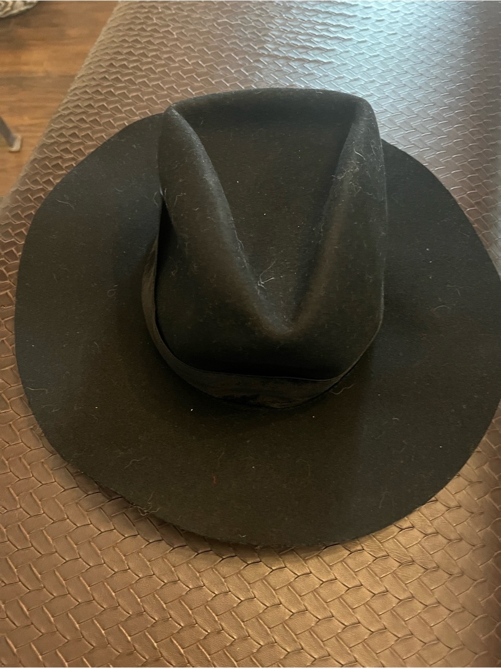 Lack of Color Black Noir Rancher Wool Felt Wide-Brim Hat New
